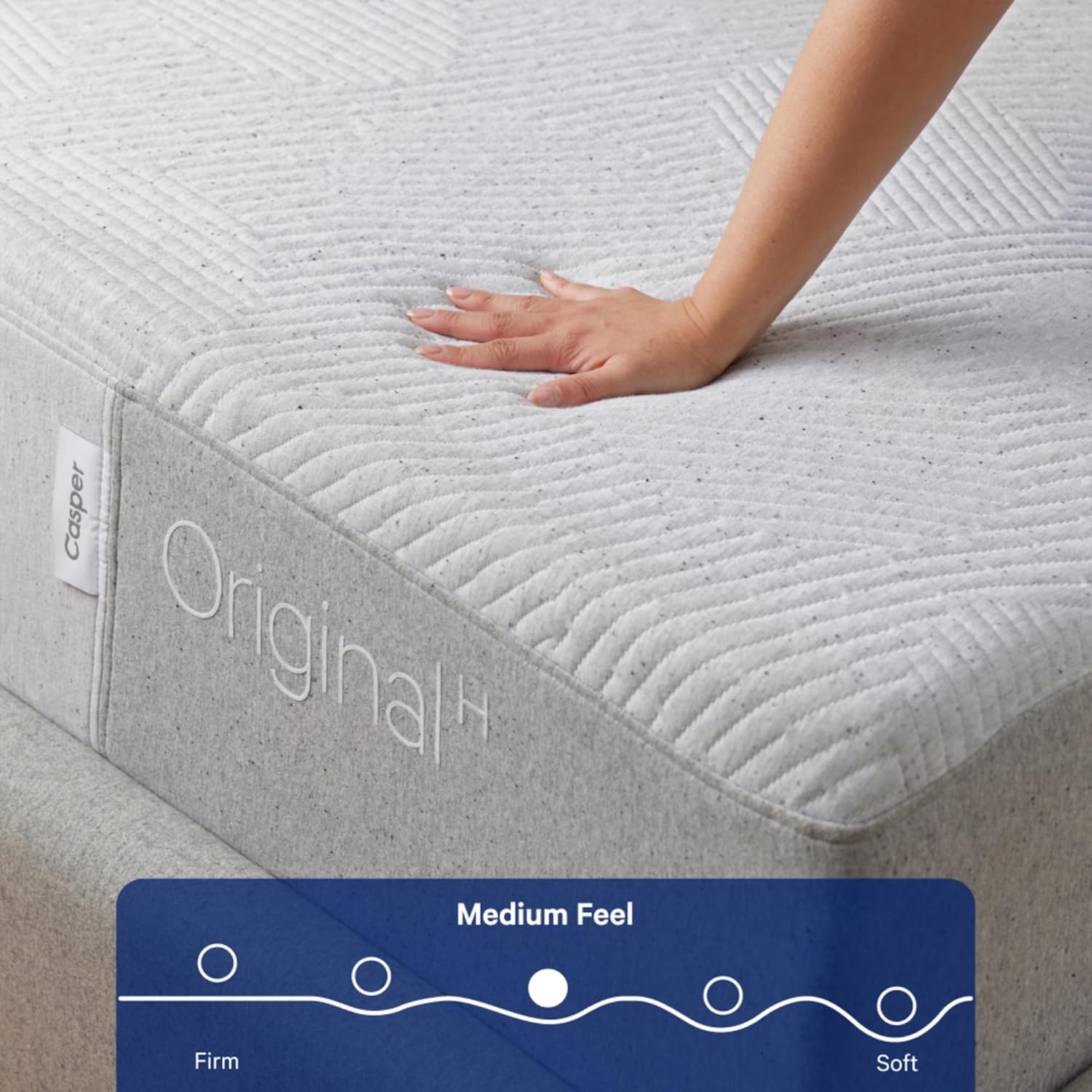 Casper Sleep Original Foam Hybrid, Twin Mattress – Medium Firm Memory Foam with AirScapeTM Cooling + Zone SupportTM – 100-Night Trial – CertiPUR-US Mattress, Light Gray 2