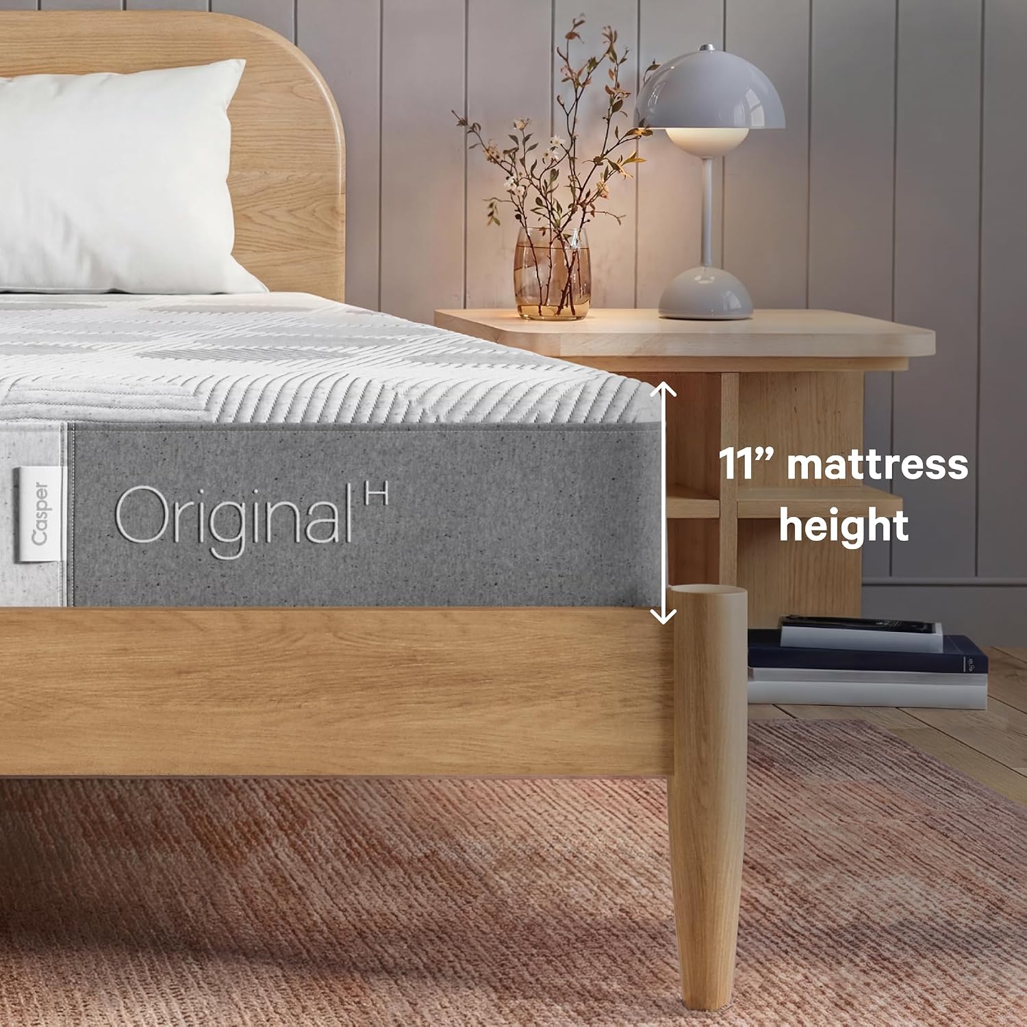 Casper Sleep Original Foam Hybrid, Twin Mattress – Medium Firm Memory Foam with AirScapeTM Cooling + Zone SupportTM – 100-Night Trial – CertiPUR-US Mattress, Light Gray 4