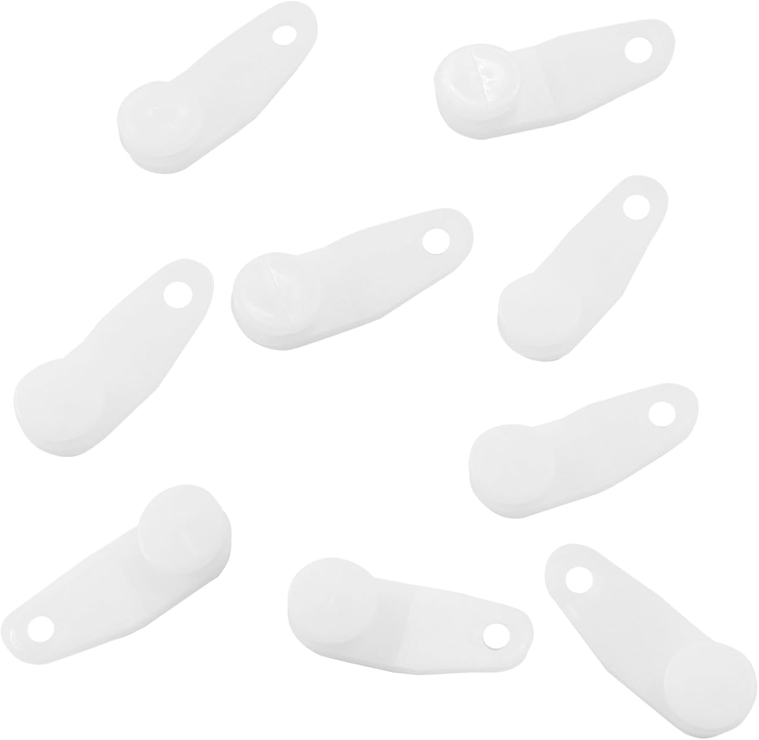 Traverse Rod Slides, 50 Pcs, Plastic Curtain Track Glider Hooks 4