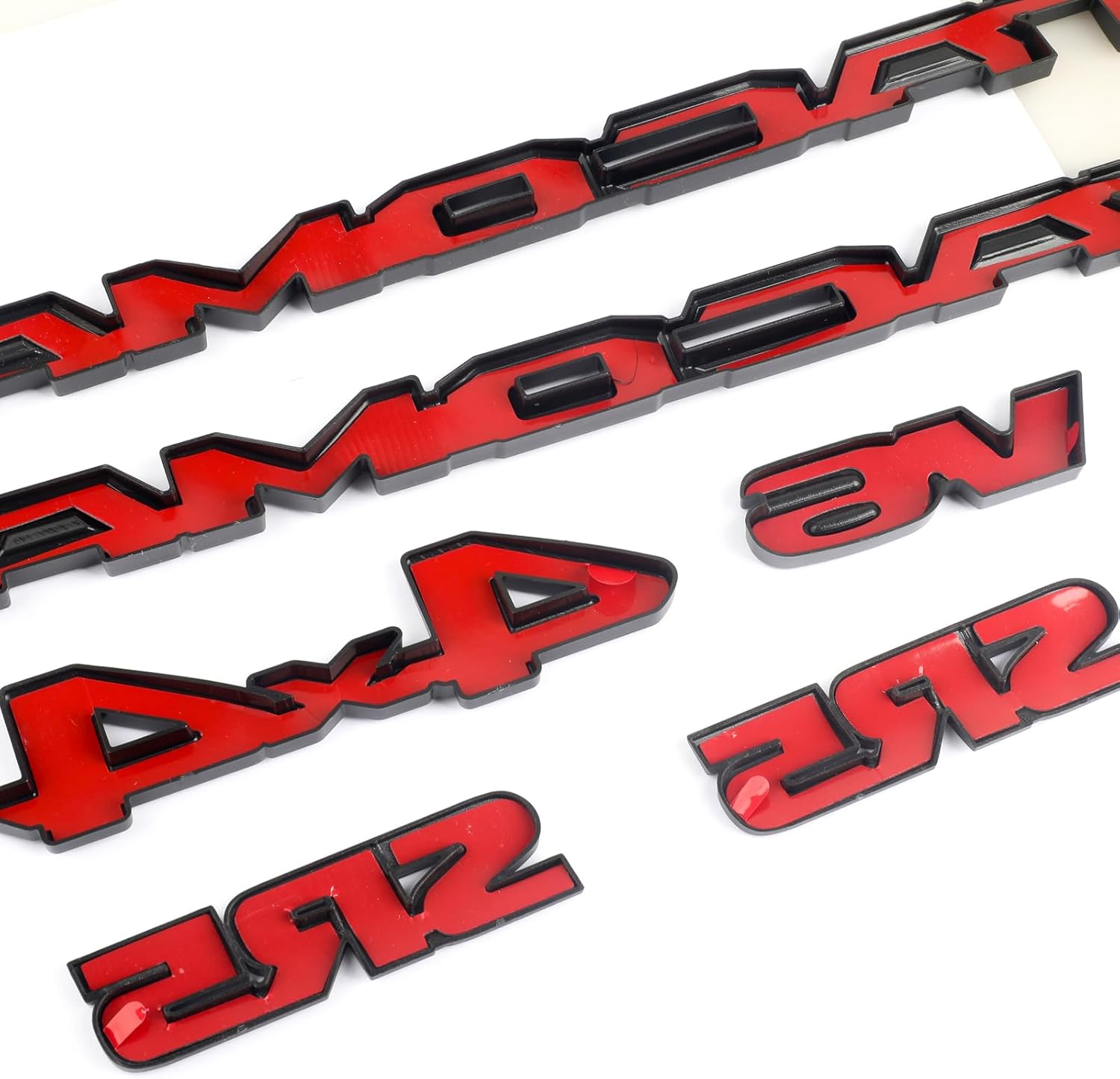 Blackout Emblem Overlays 6Pcs Compatible with Tacoma 2016 2017 2018 2019 2020 2021 2022 2023 ABS Plastic Badge Emblems Overlay 240903 with Strong Adhesive Matte Black 2